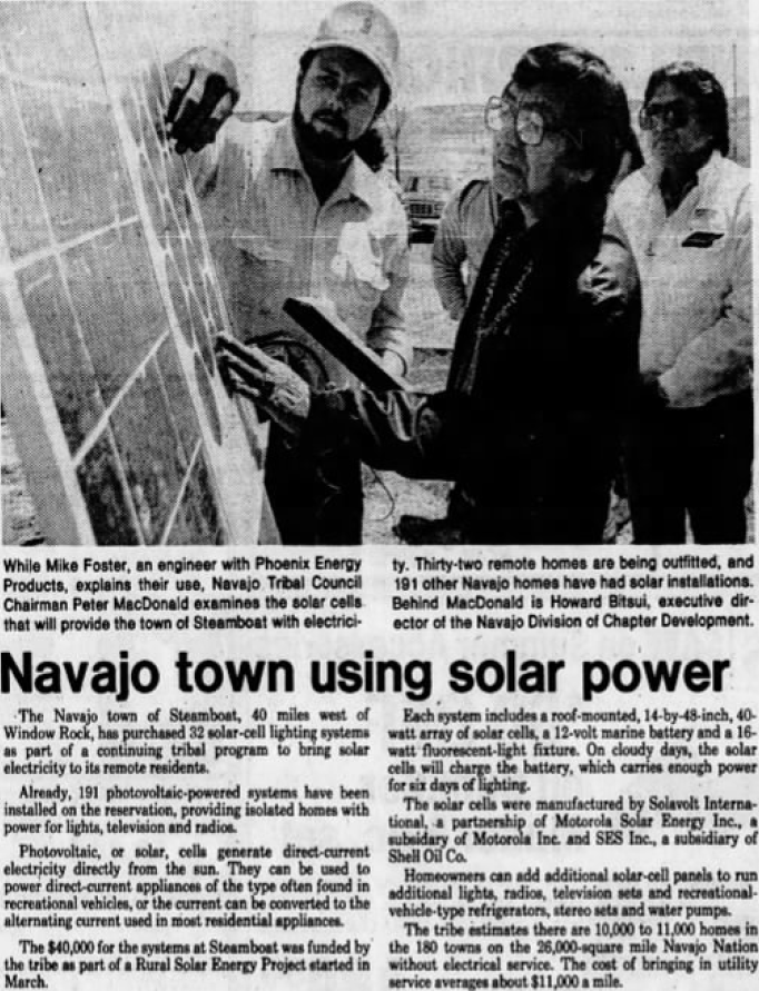 navajo town article