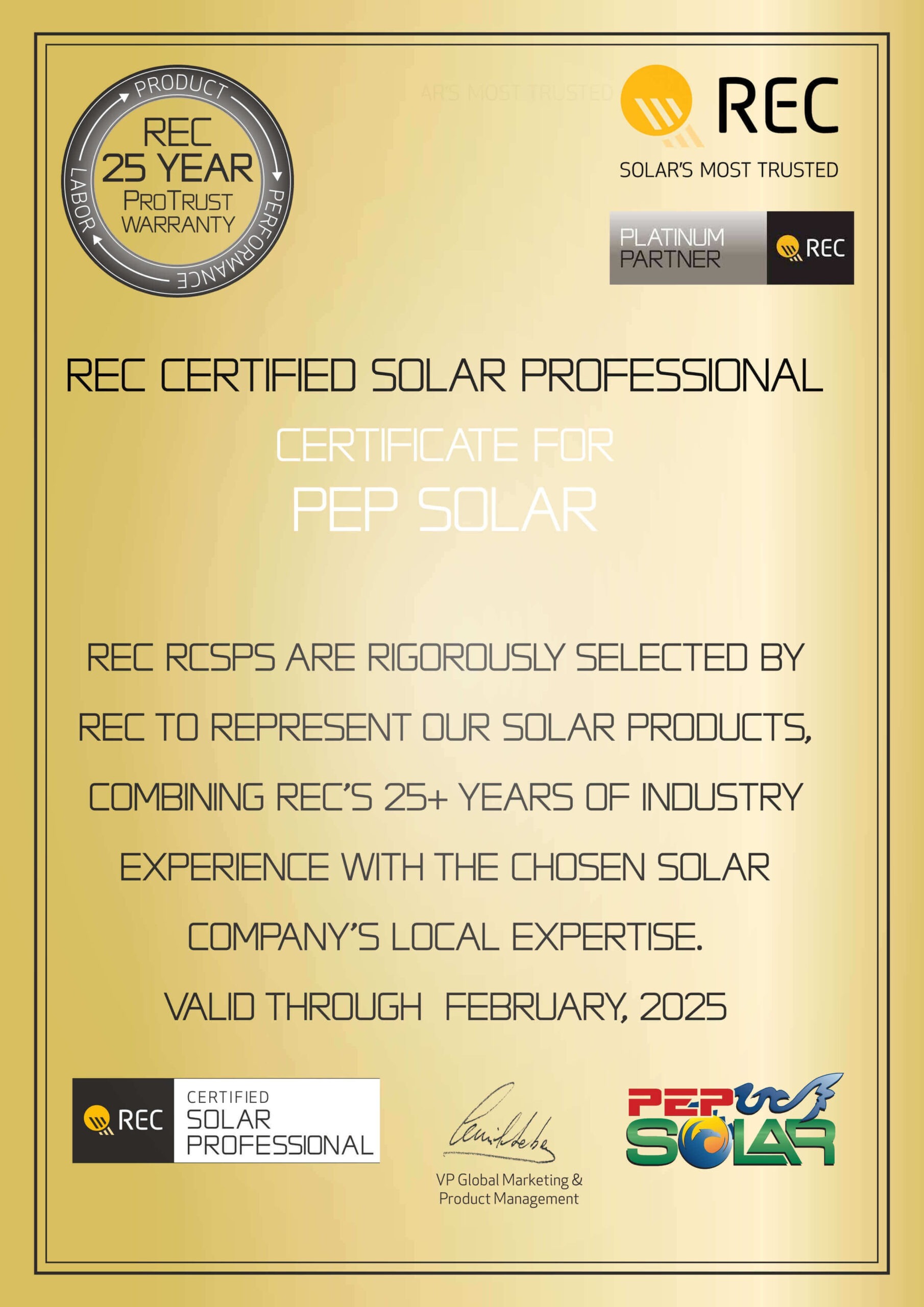 RCSP Certificate 2022_PEP Solar